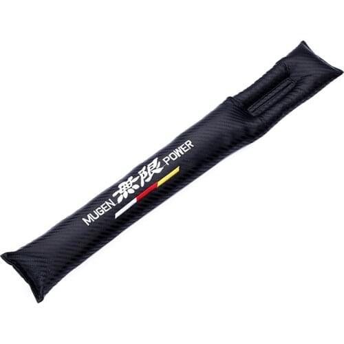 Embroidery for MUGEN emblem Carbon fiber style Car Seat crevice soft filling for honda civic accord gk5 crv jazz accessories