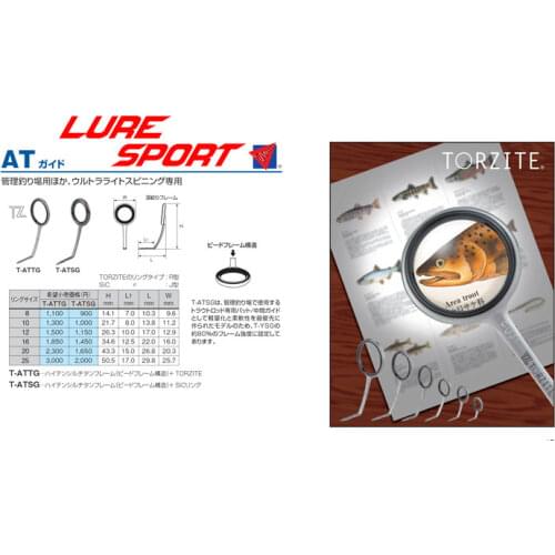 Japan FUJI T-ATTG Titannium Frame TORZITE ring guide Rod Building component Repair fishing pole DIY Accessory