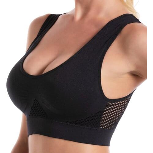 Plus Size Sports Bras Women Crop Top Fitness Gym Running Sportswear Underwear Vest Style Push Up Brassiere Yoga Bralette Fashion