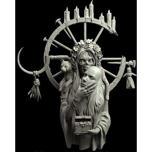 1/10 Female Vampire Figure Resin Bust Model X291