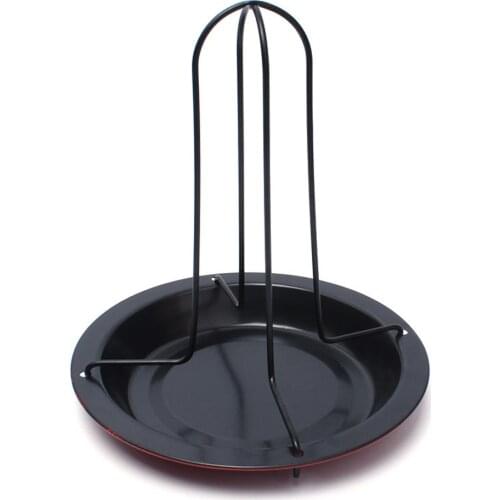 1PCS Kitchens Outdoor BBQ Tool Chicken Duck Holder Rack Grill Stand Roasting For BBQ Rib Non Sticks Carbon Steels Grilling Tools