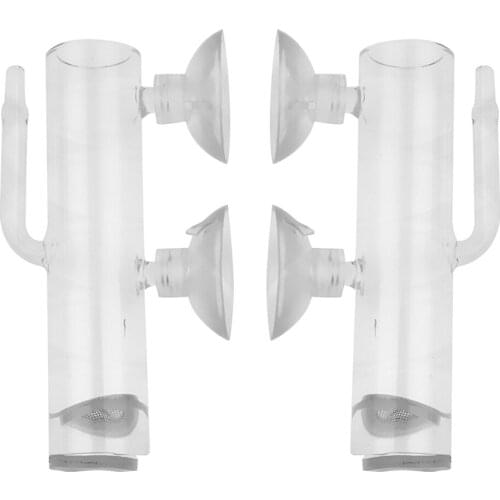 2Aquarium Glass Egg Tumbler Incubator For Crystal Cherry Red Shrimp Hatching