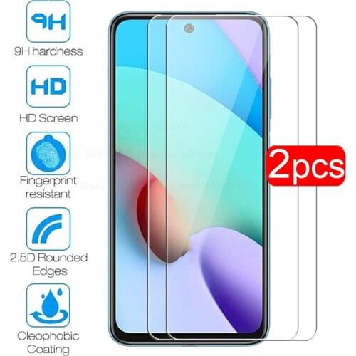 2Pcs Screen Protector For Xiaomi Redmi 10 Glass redmi10 Tempered Glass Protective xiomi Red mi redmy 10 phone sklo films