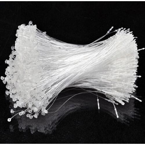 Wholesale 3000pcs/lot 7" transparent Snap Lock Pin Security Loop Plastic Tag Fastener Free shipping