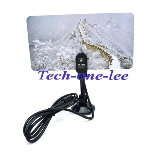 5 piece/lot HD/DTV/UHF/VHF/FM Digital Indoor TV Antenna with Sucker Gain 35dBI Free Shipping