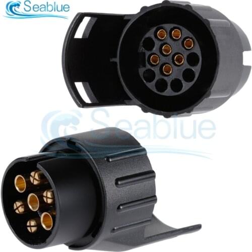 7-hole to 13-hole plug Power adapterElectrical Converter Truck Trailer Connector High Quality European Round Hole Trailer Plug