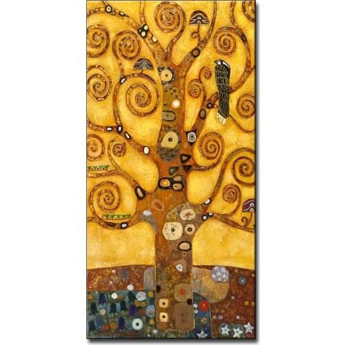 Free Shipping Famous Klimts Oil Painting Reproduction Canvas Wall Art Wall Pictures Unframed Artwork For Living Room Decoration