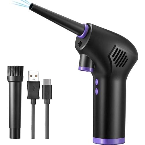 Wireless Air Duster USB Dust Blower Handheld Dust Collector Rechargable Large Capacity Portable for PC Laptop Car Clean Keyboard