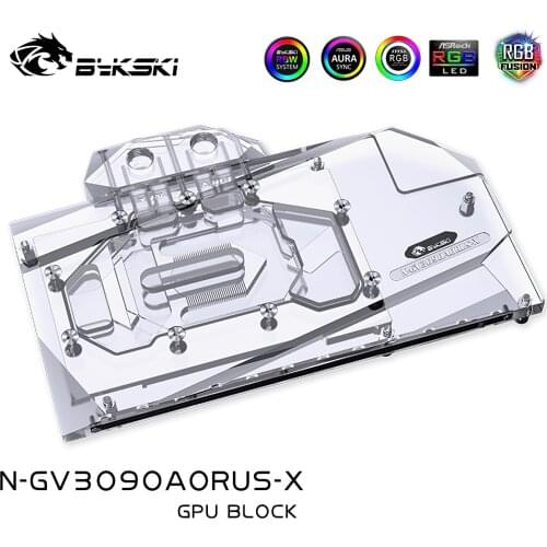 Bykski GPU Block for GIGA RTX3090 AORUS with Backplate N-GV3090AORUS-X