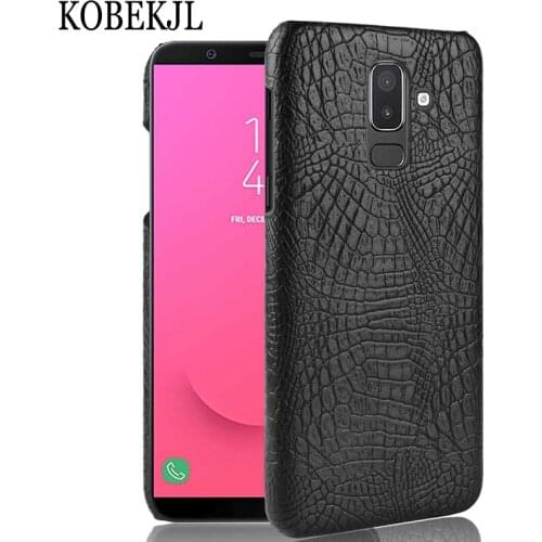 For Samsung Galaxy J8 Case Samsung J8 Case Hard PU Leather Back Cover Phone Case For Samsung Galaxy J8 2018 J800F J800 SM-J800F