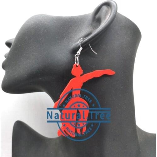 Free Shipping!!delta sigma theta Wooden Earrings