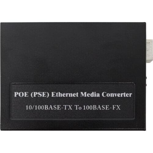 POE (PSE) Ethernet Media Converter 10/100Base-TX To 100Base-FX