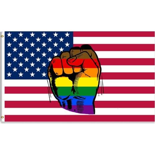 Flag of USA Bandera Gay Banner Rainbow LGBT Flags 60x90cm/90x150cm/120x180cm/150x240cm 100D Polyester Brass Grommets