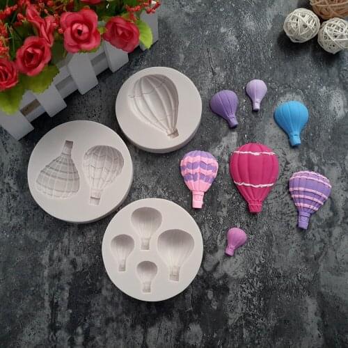 Carunke balloon mould hot air balloon flower silicone mould fondant mold Cake Decorating Mold chocolate gumpaste moulds