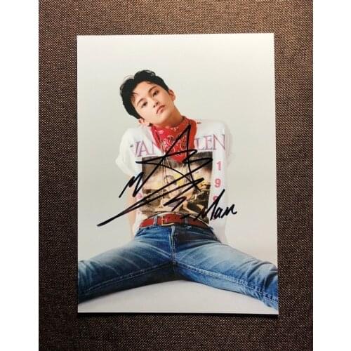 Hand signed SuperM MARK autographed photo NCT 127 5*7 092019N2