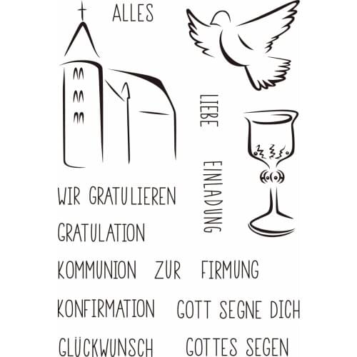 German BIRL transparent Clear Silicone Stamp/Seal for DIY scrapbooking/photo album Decorative clear stamp sheets M1170