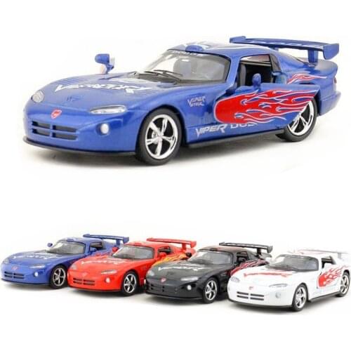 KINSMART DieCast Metal Model/1:36 Scale/Dodge Viper GTSR Super Racing Car/Educational Collection/Pull Back Toy/Gift For Children