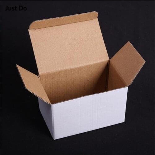 22.5cm 20pcs White Corrugated Packing Transport box Paper Mailing Box Express Transportation Carton Box