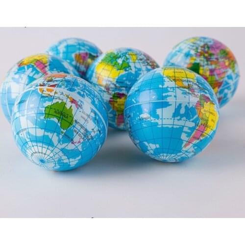 Creative World Map Foam Ball Planet Earth Squishy Toy Slow Rising Soft Stress Relief Antistress Novelty Gag Toy Funny Gift Decor