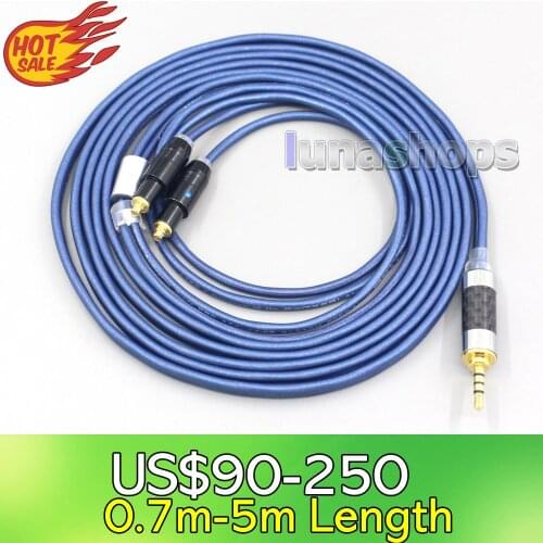 LN004826 Earphone Headphone PURE Silver Cable + PEP Insulated For Shure srh1440 srh1840 SRH1540