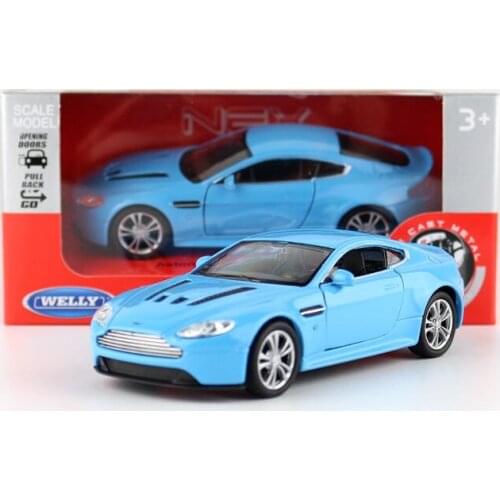 Welly DieCast Metal Model/1:36 Scale/Aston-Martin V12 Toy Car/Pull Back Educational Collection/Gift For Children