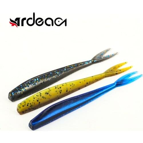 ARDEA Leurre Souple Fox Tail 10Pcs Mini Jerkbait 72mm1.3g Artificial Silicone Swimbaits Wobbler Worm Soft Fishing Lure