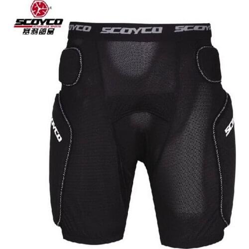 2019 New SCOYCO professional Protective motorcycle armor pants Drop resistance crash racing shorts for man PM01 black color