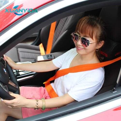 Orange seatbelt webbing 3.6Mx4.8CM car safety belt webbing car modified webbing FabricHarness safety belt car accessories stock