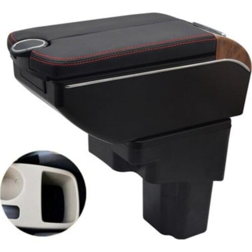 For Accent RB Solaris armrest box 2011-2016 Double doors open 7USB Centre Console Storage Box Arm Rest