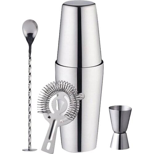 Practical Bartender Set For Professional Bartenders And Family Bars,5 Piece Set Of Boston Cocktail Shaker