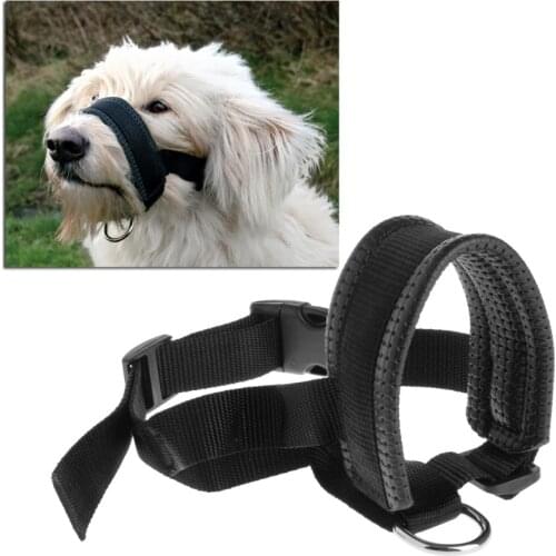 Pet Dog Adjustable Mouth Muzzle Padded Head Collar Gentle Halter Leash Leader Anti Bite Stop Pulling Training Tool for Dog C42