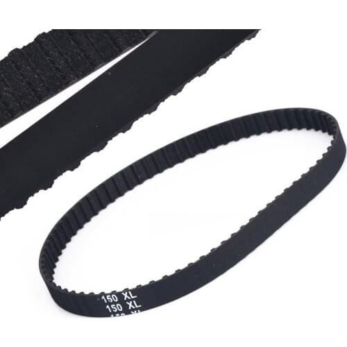 1PCS Black 150XL Timing Belt 10mm 150XL037 Transmission Belt 75 Teeth Cogged Rubber Geared Drive Synchronized Belt
