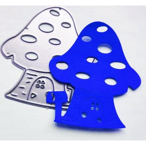 PANFELOU mushroom house Scrapbooking DIY album Easter wedding cards paper die metal craft stencils punch cuts dies cutting