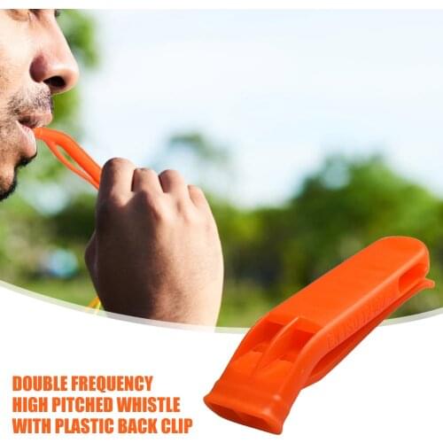 Outdoor Survival Whistle Camping Hiking Rescue Emergency Whistle Football Basketball Match Double Pipe Dual Whistle