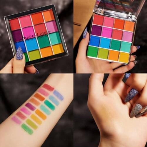 16 Colors Matte Eye Shadow Eye shadow Palette Matte Shimmer Glitter Pigmented Makeup Eye Shadow Waterproof Cosmetic TSLM1