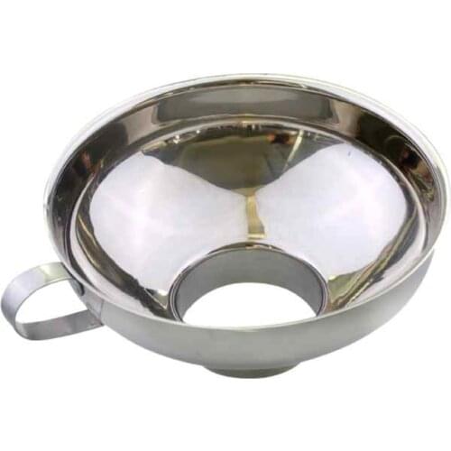 Stainless Steel Wide Mouth Canning Kitchen Tools Funnel Cup Hopper Filter Food Pickles Jam Funnel Kitchen Gadgets New