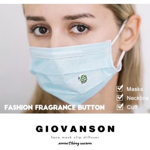 Jewelry Charms Brooch Gift Stainless Steel Cufflink Essential Oil Diffuser Clip for Face Aromatherapy Buckle For Women Man 12mm