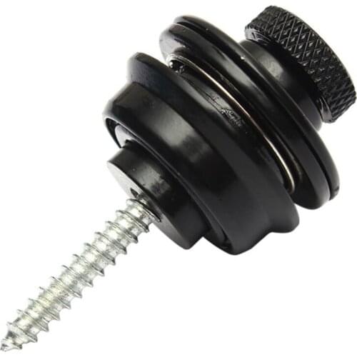 Guitar Strap Lock Chrome Plated Straplock Button for All Acoustic Electric Bass Guitar Strap Easy Fix Remove Screw free shipping