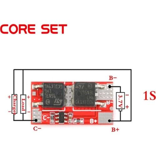 2PCS 10A BMS 1S 4.2V PCM PCB BMS Lithium Li-ion Charger Charging Module 18650 Lipo 1S Battery Protection Circuit Board