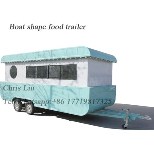 4.6m mobile food cart street food van Food Trailer caravan coffee cart