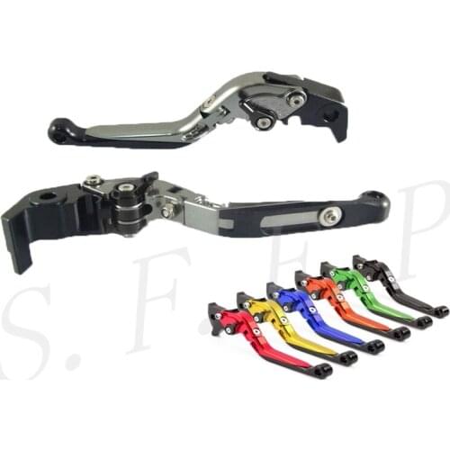 CNC Aluminum Folding Extendable Adjustable Brake Clutch Levers For KTM 690 Duke R 2014-2015-2016-2017