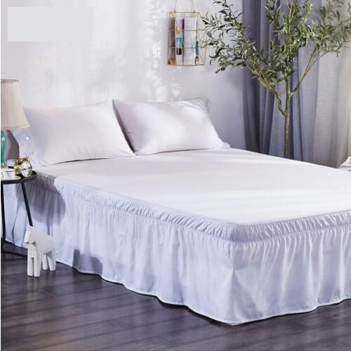 American Bed Skirt Home Textile Home Decoration Set Solid Color Soft Comfortable Home Supplies Home Textile Products