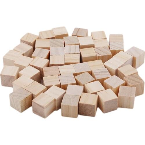 Tower Collapses Games Wooden Cube Blocks Skill Stack Grown Up Toys Kids Gifts Natural Color Toys 50/10/5pcs/pack