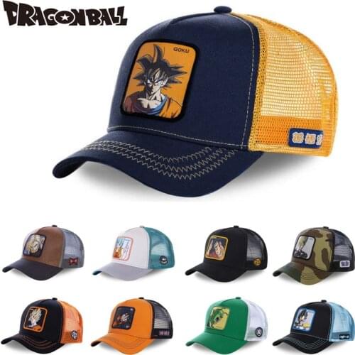 New Brand DRAGON BALL Animation All Styles Snapback Cotton Baseball Cap Men Women Hip Hop Dad Mesh Hat Trucker Hat Dropshipping