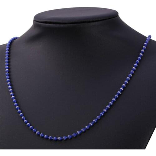 Beads Necklace For Women Electrophoretic Coating Fashion Jewelry Party Gift Trendy Design White / Red / Blue / Purple N1569