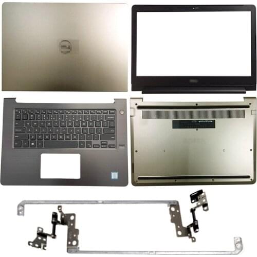 For Dell Vostro 14 5468 V5468 0DC02Y 05T9CW 0D9GDC 05Y5Y1 LCD Back Cover/Front Bezel/Hinges/Palmrest/Bottom Case Gold