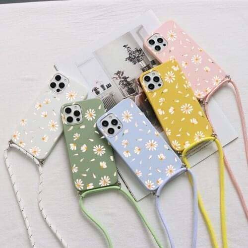 Crossbody Necklace strap Lanyard Cord Silicone Phone Case for Samsung A50 A21S A10 A20e A30 A72 A81 A02S S9 S8 S21 Ultra cover