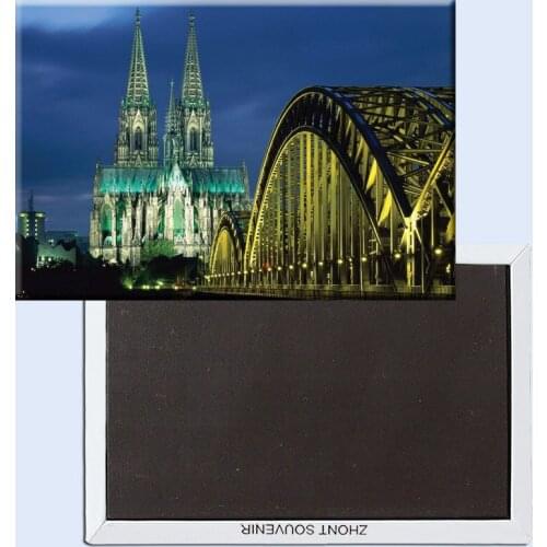 Metal Wrapped Magnets SOUVEMAG over $12 Germany Cologne View Tourist Metal Decoration Fridge Magnet 5269