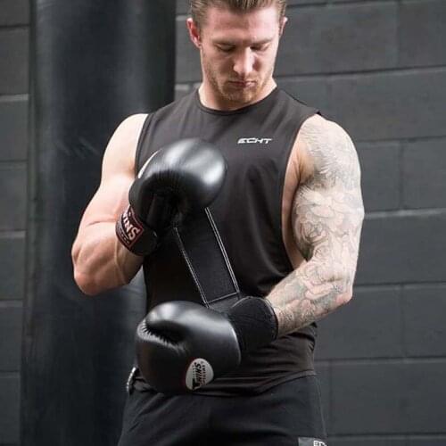 2019 Mens Tank top Gyms Fitness Workout Cotton vest Casual Sleeveless top tank Undershirt clothing Printed vest for men