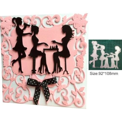 Girl Nail Art Haircut 2020 New Metal Steel Cutting Dies Stencils for Making Scrapbooking DIY Album Paper Cards Embossing Dies